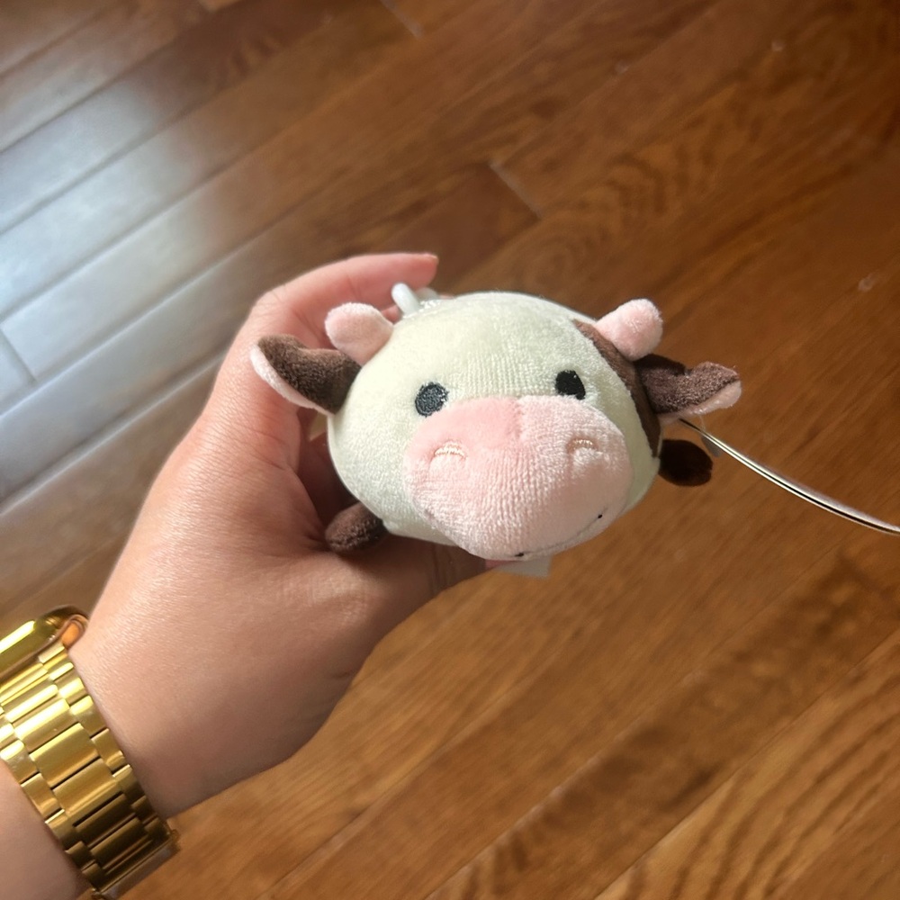Cow Plush Keychain / Bag Clip
